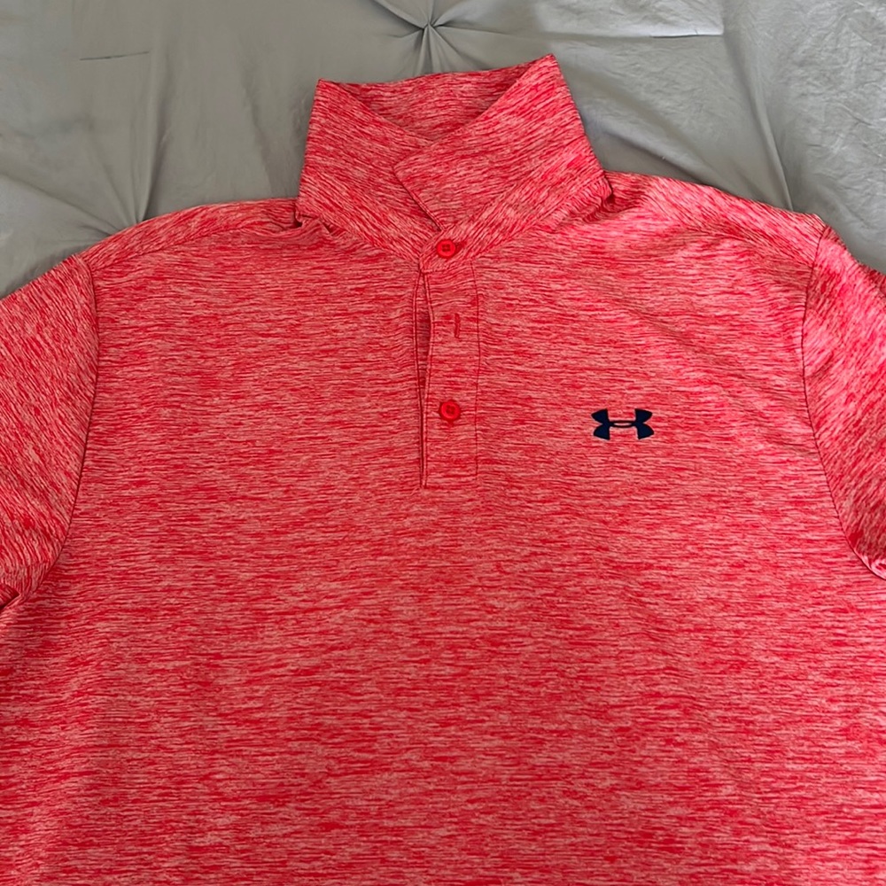Under armor men’s red polo EUC